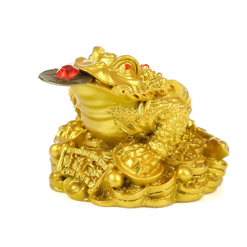 Buddha Stones Decorazione FengShui della rana fortunata della ricchezza - image 0