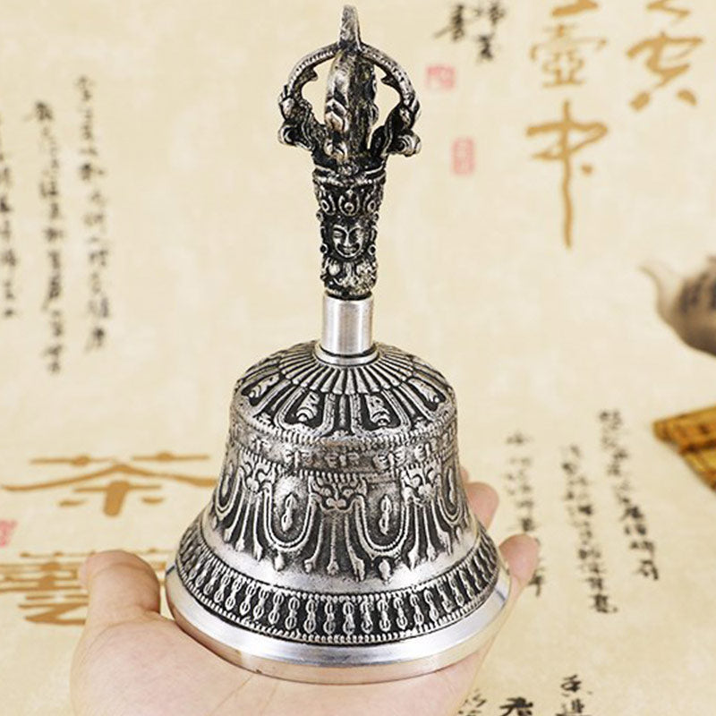 Set di campane per meditazione tibetane Buddha Stones e decorazioni in rame Vajra Dorje - image 1