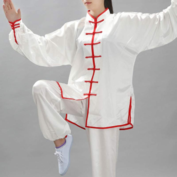 Buddha Stones Modello semplice Meditazione Preghiera Spirituale Zen Tai Chi Qigong Pratica Set di abbigliamento unisex - image 26