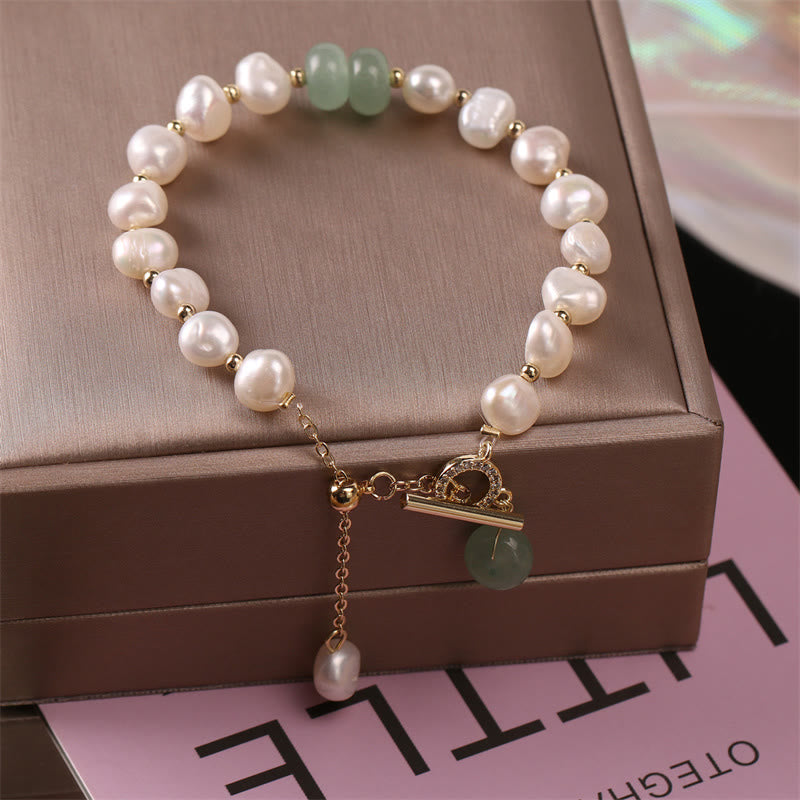Braccialetto a catena curativo con perle di quarzo fragola verde Buddha Stones