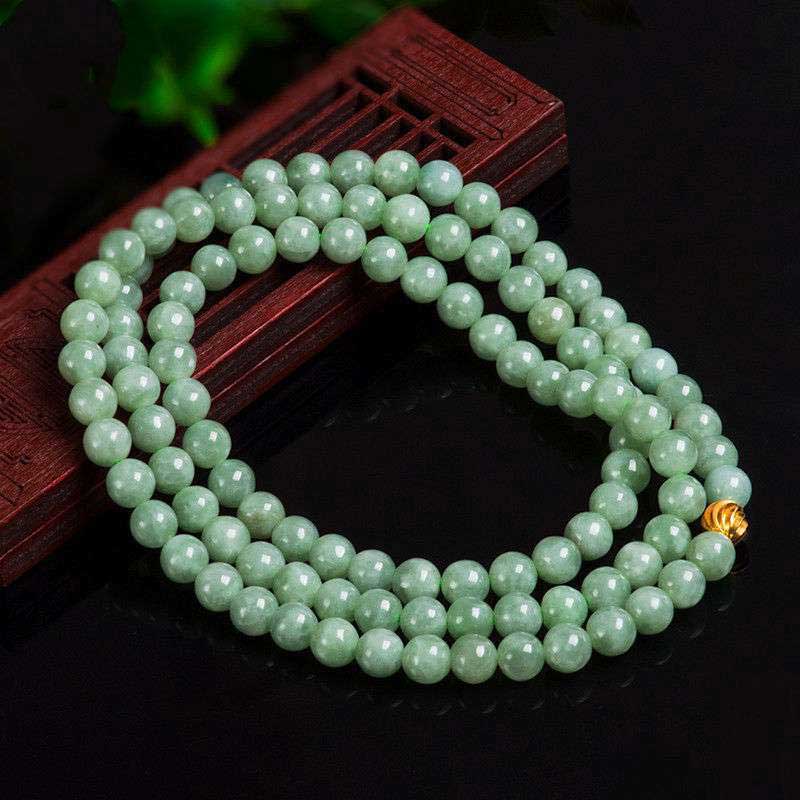 Bracciale Mala della fortuna in giada con 108 perle - image 4