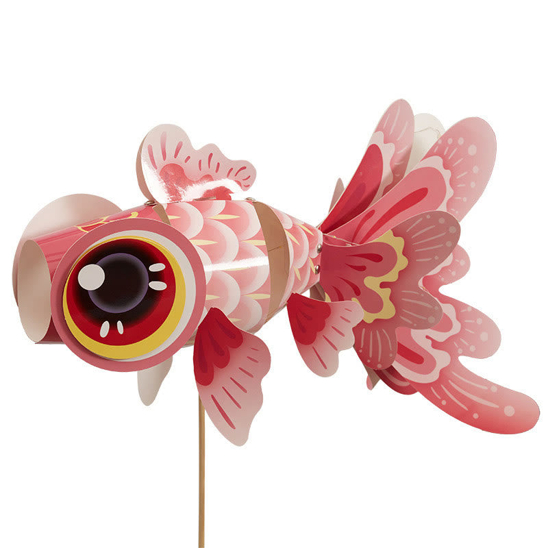 Buddha Stones fai da te Fortuna Koi Pesce Lanterna di carta Lampada Festa di metà autunno Bambino Bambini Lanterna Decorazione