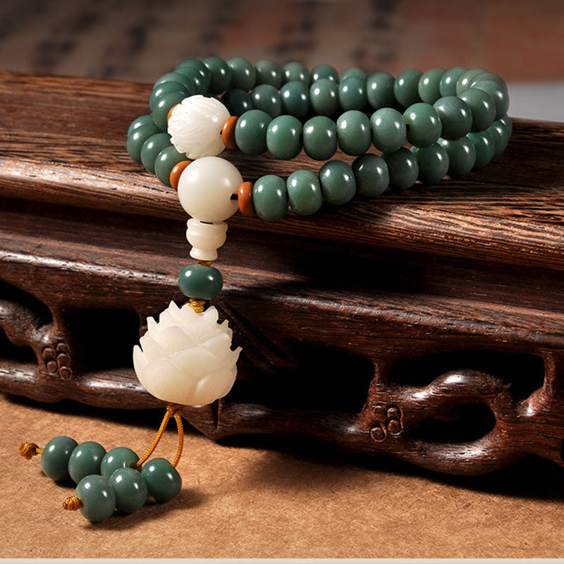 Braccialetto di successo Buddha Stones Lotus Cyan Bodhi Seed - image 1