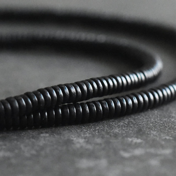 Bracciale multistrato in ottone, rame e legno di ebano Buddha Stones - image 10