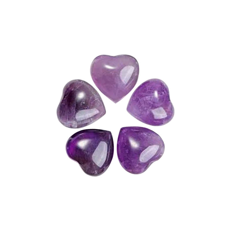 Decorazione d'amore in pietra naturale con occhio di tigre e ametista - image 2