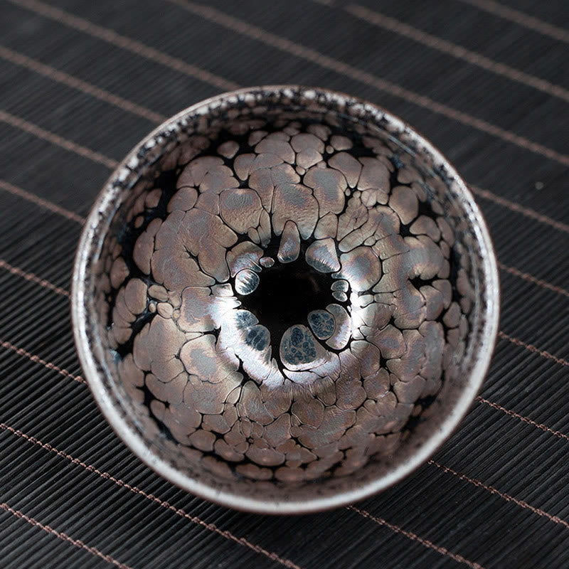 Buddha Stones fatte a mano Fiori di ciliegio Sakura Design Tazza da tè in ceramica cinese Jianzhan Tazza da tè Kung Fu