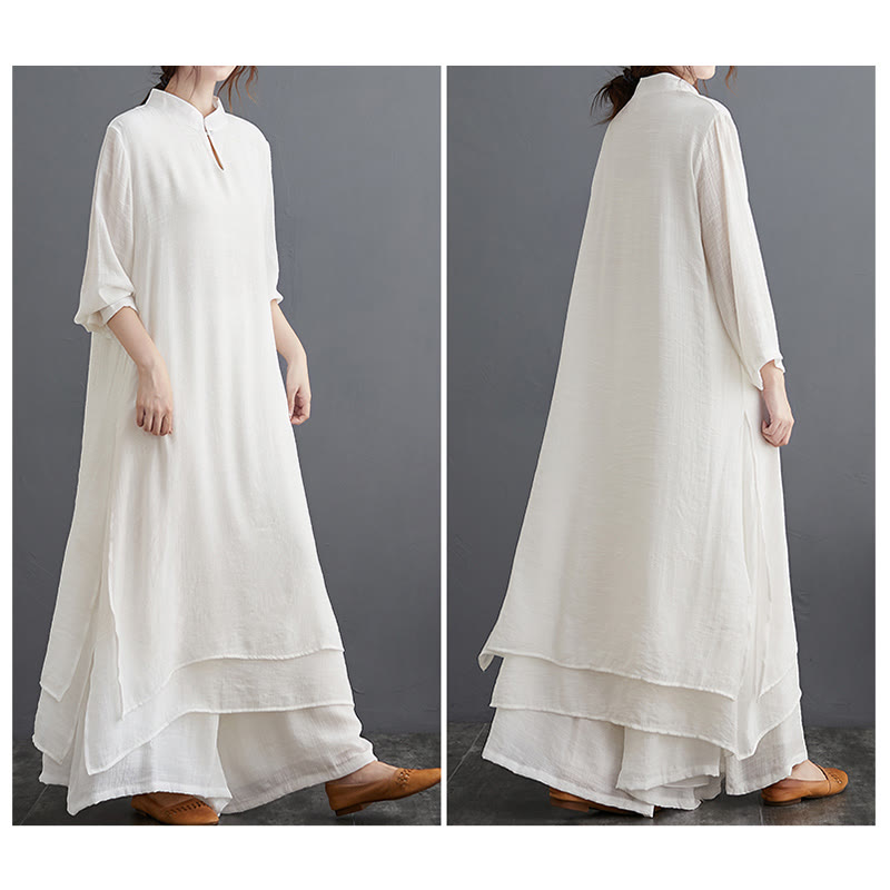 Set di abbigliamento da donna Buddha Stones dal motivo semplice per meditazione, preghiera, pratica spirituale Zen e yoga. - image 25