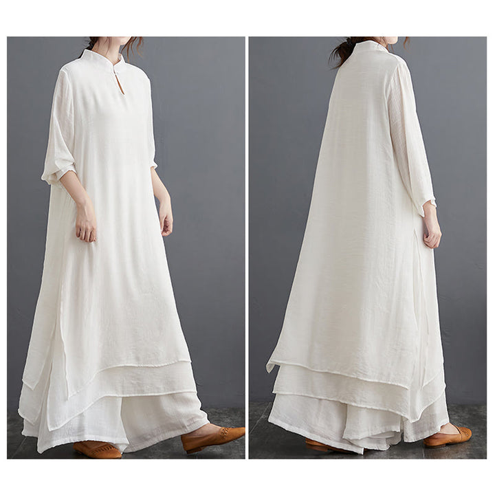 Set di abbigliamento da donna Buddha Stones dal motivo semplice per meditazione, preghiera, pratica spirituale Zen e yoga. - image 25