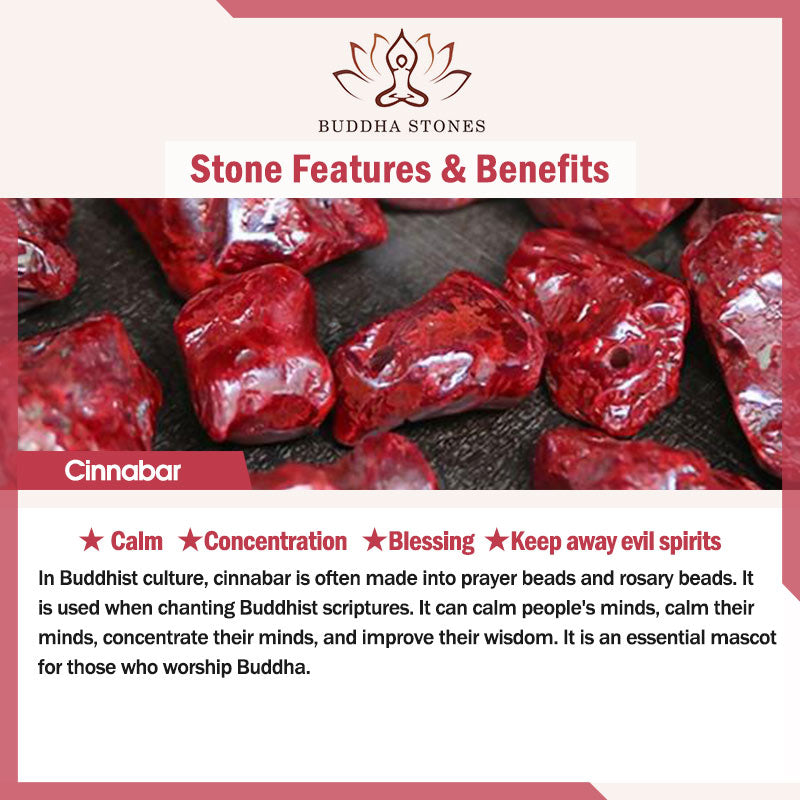Bracciale Buddha Stones Cinnabar PiXiu Calm Blessing