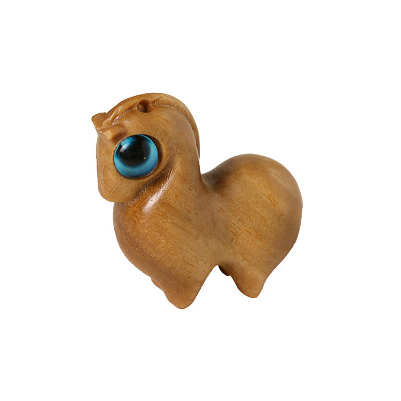 Buddha Stones Piccola foglia Sandalo rosso Sandalo verde Mini cavallo fortunato Protezione Decorazione - image 10