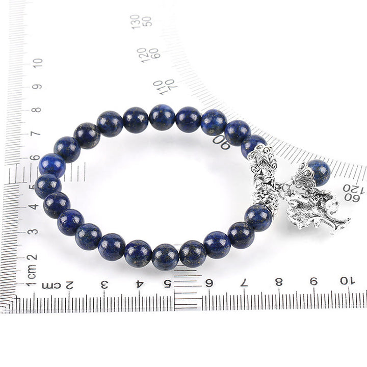 Braccialetto elastico portafortuna con albero della vita in pietra preziosa naturale Buddha Stones