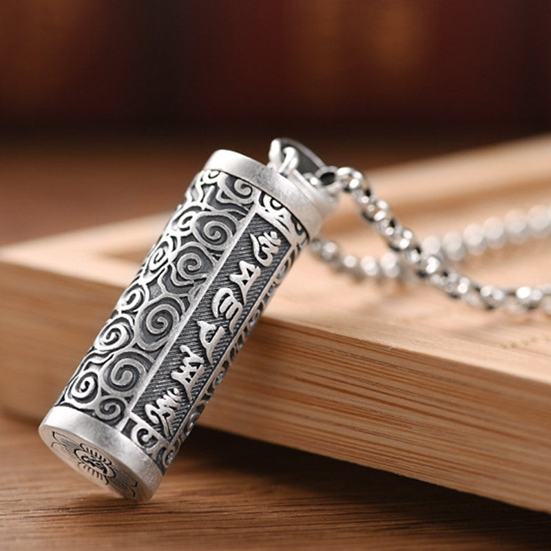 Collana con ciondolo di protezione delle sei vere parole Buddha Stones - image 5