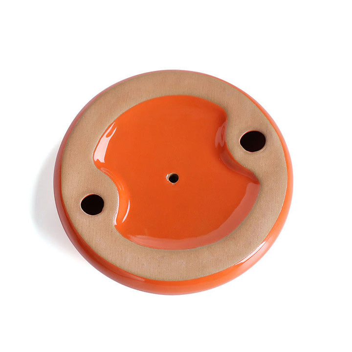 Bruciatore di incenso in ceramica per meditazione e guarigione, porta incenso