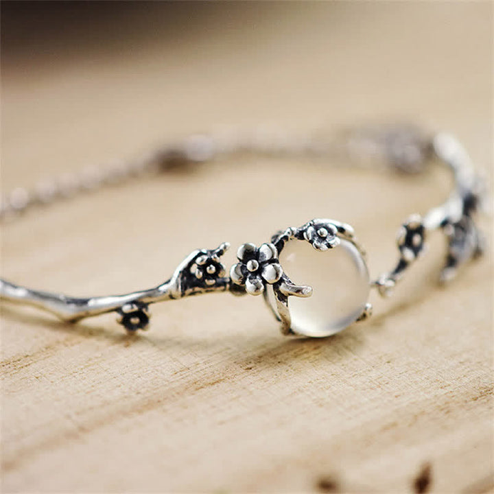Braccialetto positivo Buddha Stones Plum Blossom Chalcedony