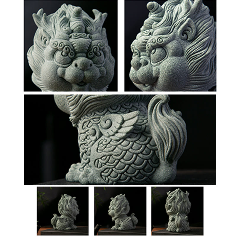 Buddha Stones FengShui Piccolo PiXiu Ricchezza Fortuna Decorazione della casa - image 11