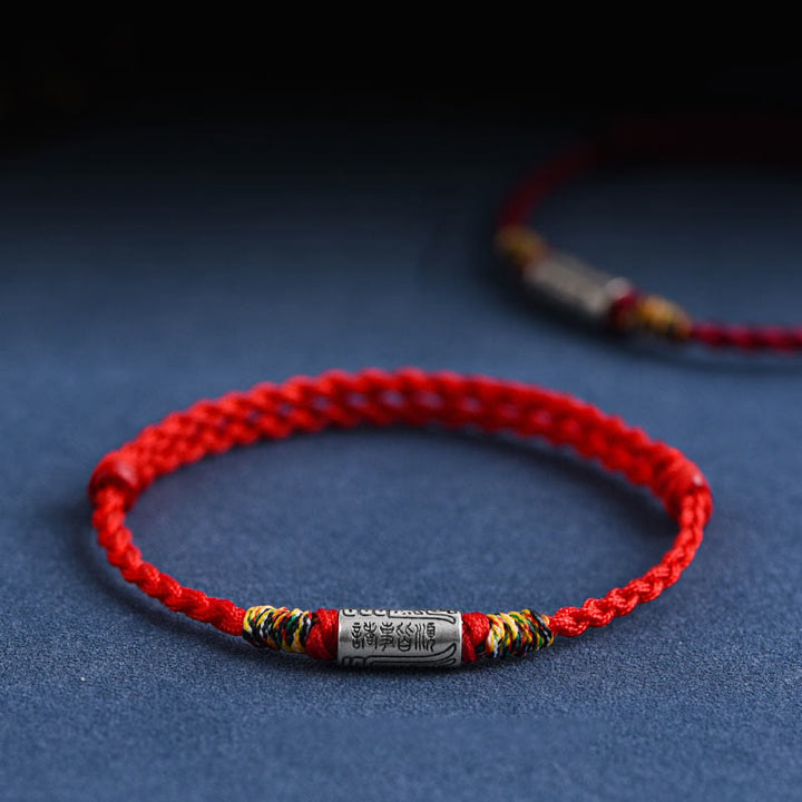 Buddha Stones Bracciale Cavigliera in Argento Sterling 925 Fatto a Mano Tutto Va Bene Design Protezione Forza - image 0