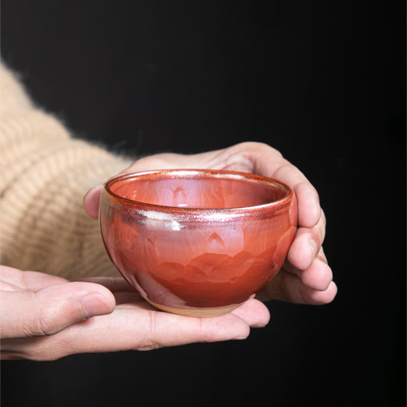 Buddha Stones fatte a mano Jianzhan cinese Lotus Design Tazza da tè in ceramica Tazza da tè Kung Fu