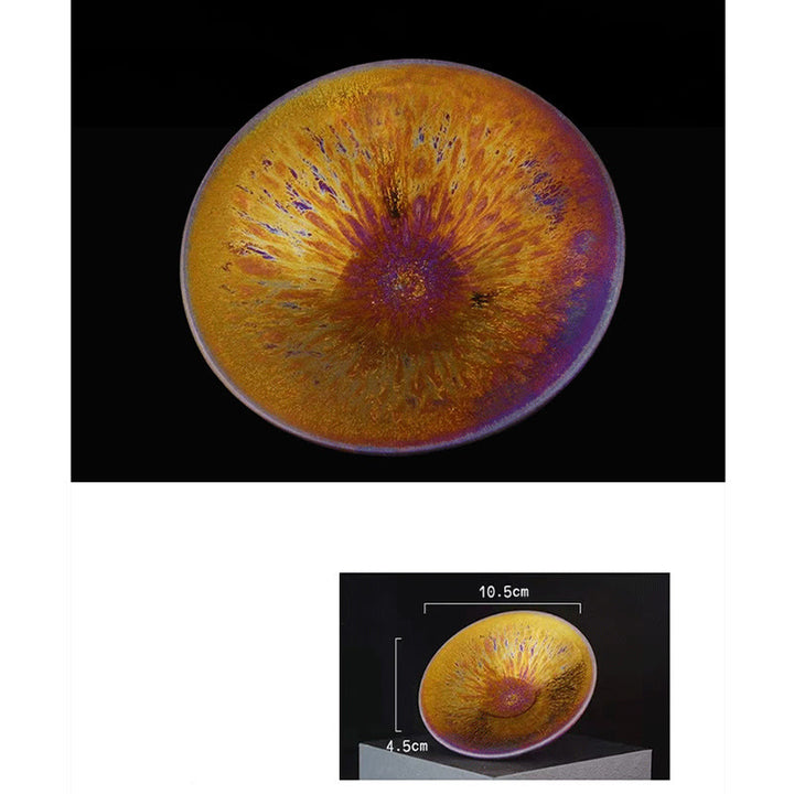 Buddha Stones cinese Jianzhan colorato Via Lattea smaltata tazza da tè in ceramica Tenmoku Kung Fu tazza da tè