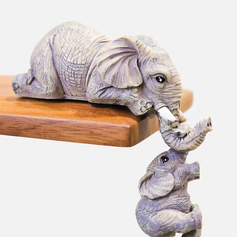 Buddha Stones 3 pezzi Feng Shui Elefante Sitter Figurine Ricchezza Figurina Decorazione della casa - image 4