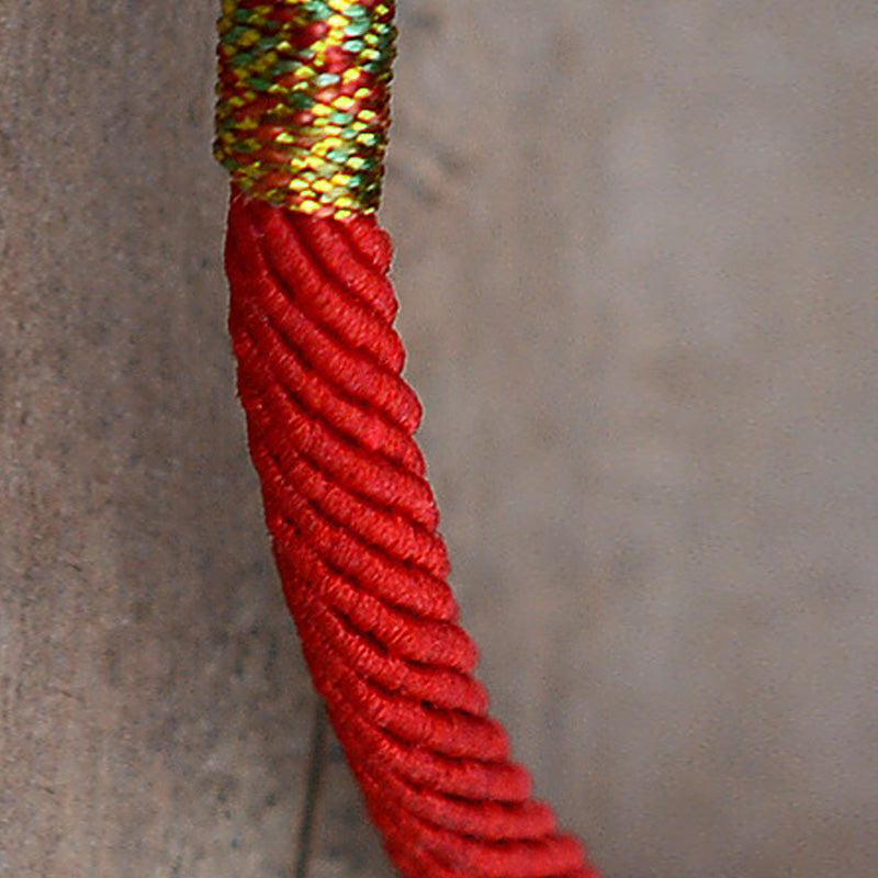 Braccialetto Buddha Stones PiXiu Luck Red String placcato oro 24K - image 9