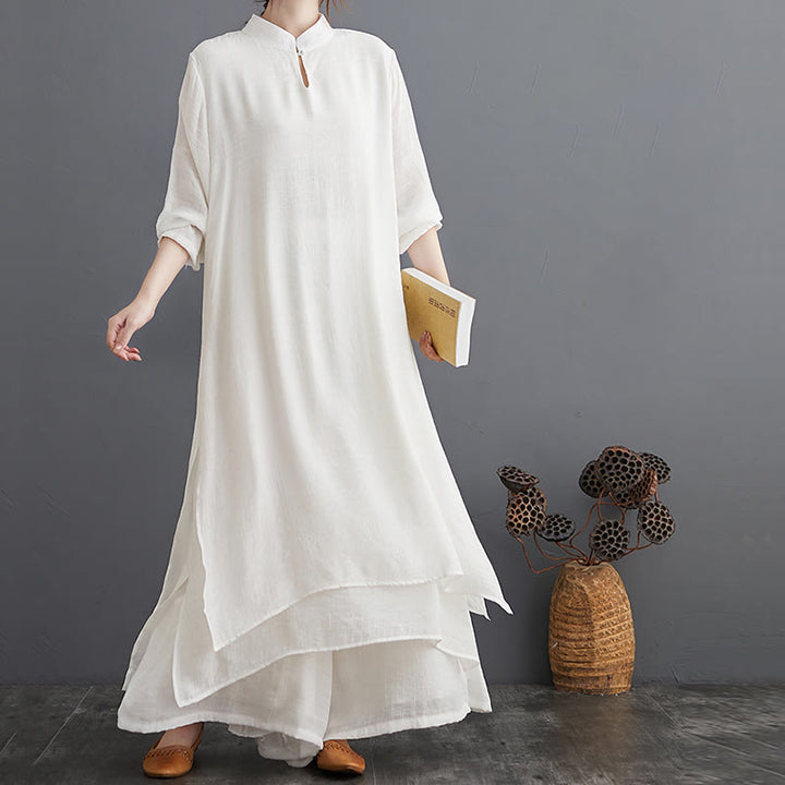 Set di abbigliamento da donna Buddha Stones dal motivo semplice per meditazione, preghiera, pratica spirituale Zen e yoga. - image 21