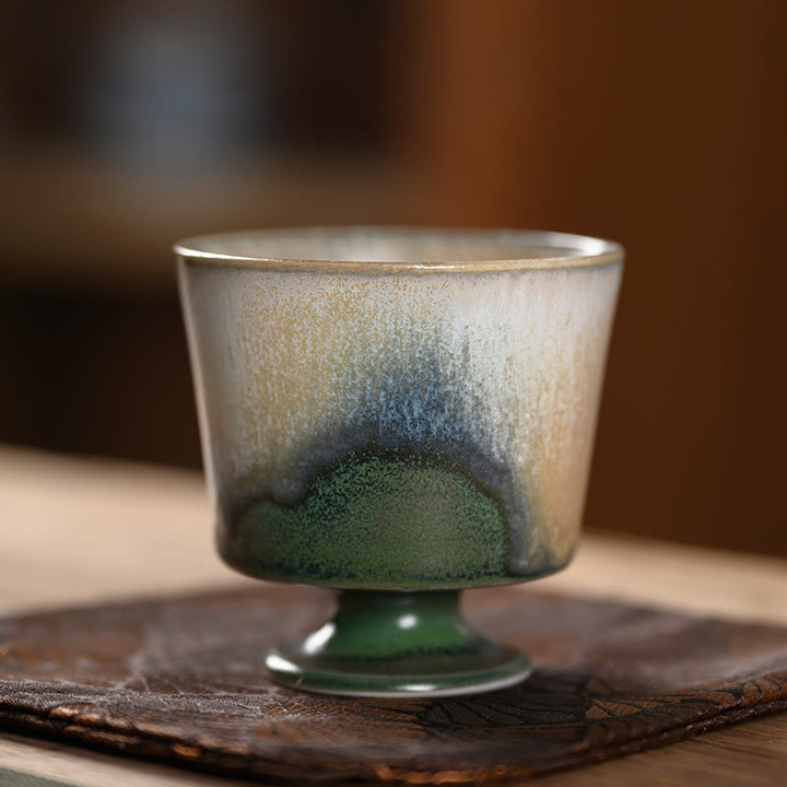 Buddha Stones Fornace d'epoca Forno di trasmutazione Tazza da tè in porcellana Tazza da tè Kung Fu