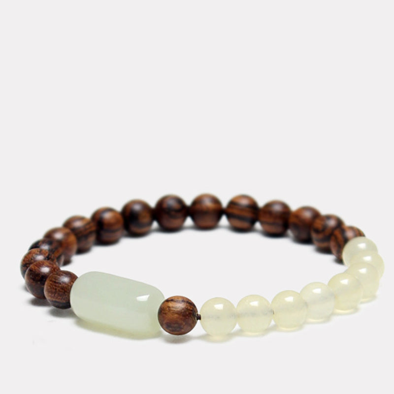Bracciale Buddha Stones Jade Sandalwood Luck Abbondanza