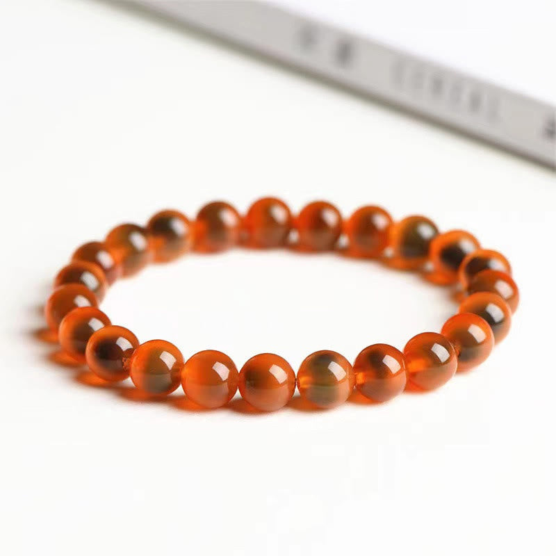 Braccialetto di perline di forza armonia agata caramella colorata naturale Buddha Stones