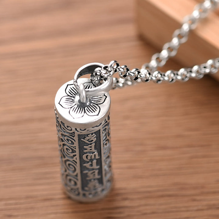 Collana con ciondolo di protezione delle sei vere parole Buddha Stones - image 6
