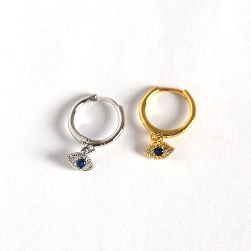 Orecchini a perno con protezione contro il malocchio in argento sterling 925 Buddha Stones - image 13