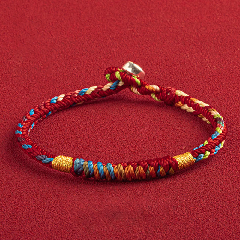Bracciale multicolore Buddha Stones "Possa tu essere al sicuro e fortunato nell'anno a venire" - image 9
