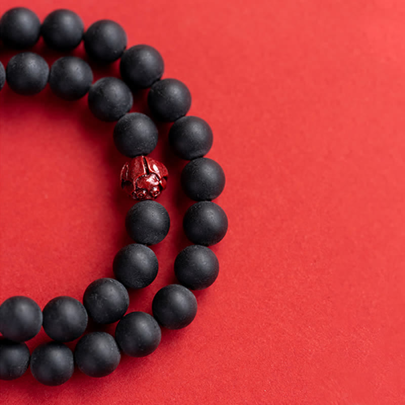 Braccialetto di guarigione Buddha Stones Tibetan Cypress Cinnabar Lotus