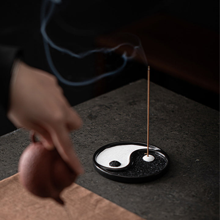 Porta incenso Buddha Stones Yin Yang Zen Balance
