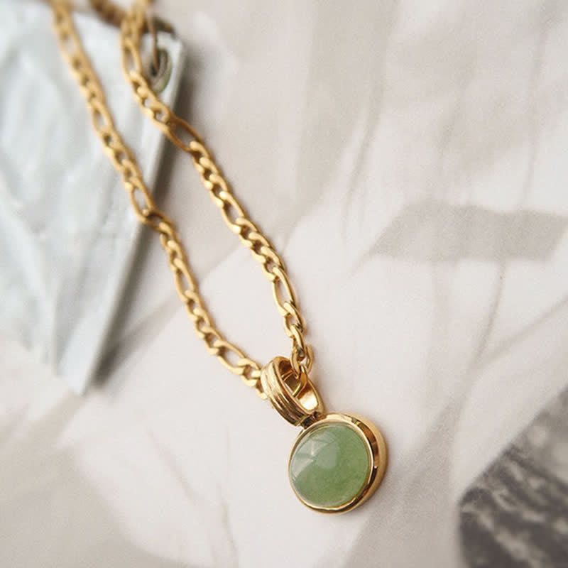 Collana con ciondolo in acciaio al titanio con resistenza turchese ovale
