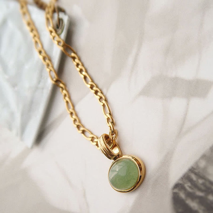 Collana con ciondolo in acciaio al titanio con resistenza turchese ovale