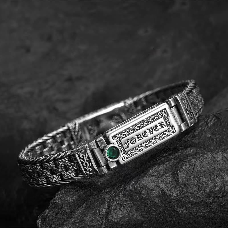 Buddha Stones Tibetano Om Mani Padme Hum Dinastia Tang Fiore Design Rame Catena Bracciale Pace