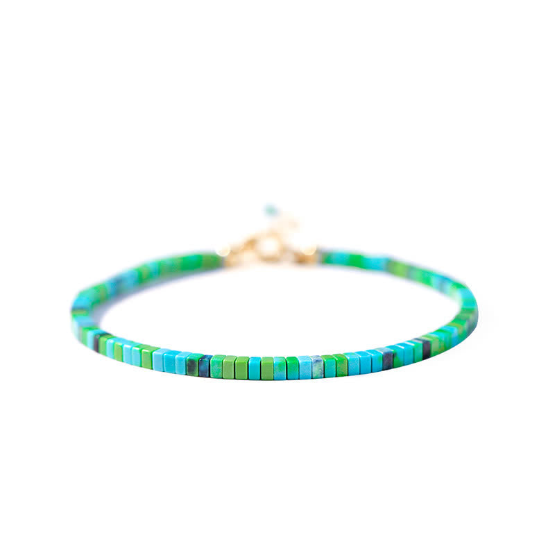 Bracciale a catena con perline turchesi e forza dell'amicizia