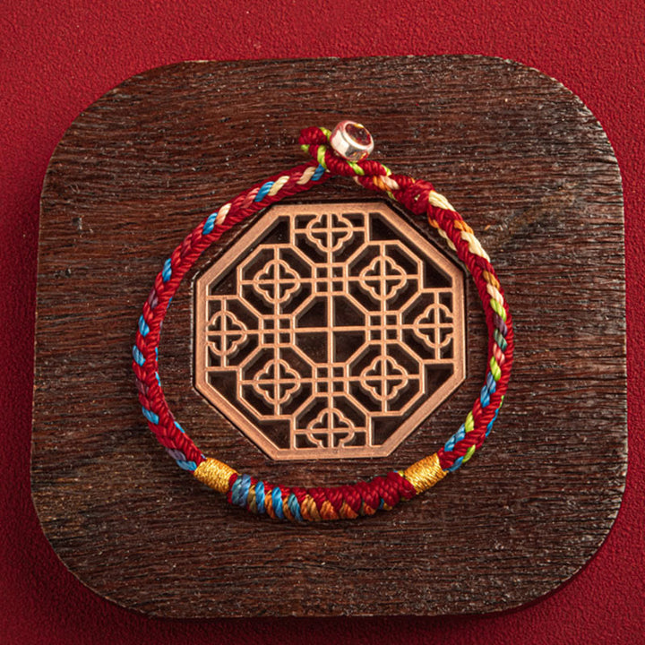 Bracciale multicolore Buddha Stones "Possa tu essere al sicuro e fortunato nell'anno a venire" - image 2