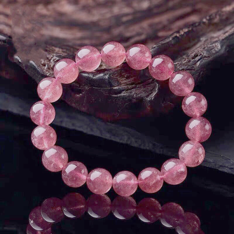 Bracciale Buddha Stones Natural Rose Quartz Love Caring