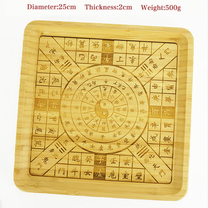 Mappa Feng Shui Bambù Bagua Mappa dell'Energia dell'Armonia - Mappa Bagua quadrata - image 11