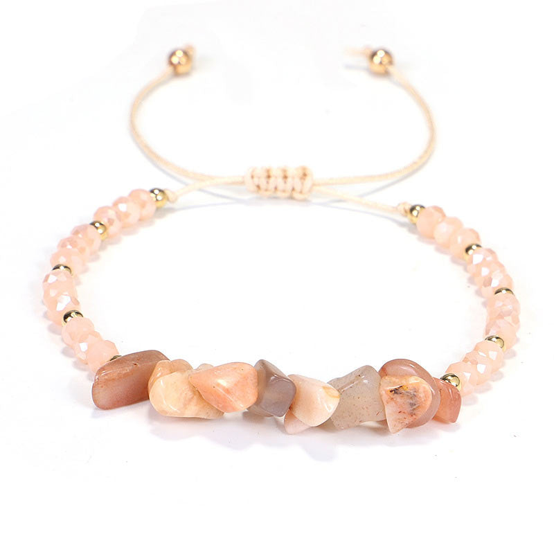 Braccialetto lavorato a maglia Buddha Stones Ametista Purify