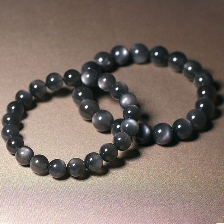 Braccialetto di perline di amore positivo in pietra di luna naturale - image 11