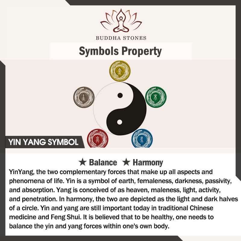 Buddha Stones Yin Yang Torre Rame Bilancia Collana Pendente Girevole - image 6