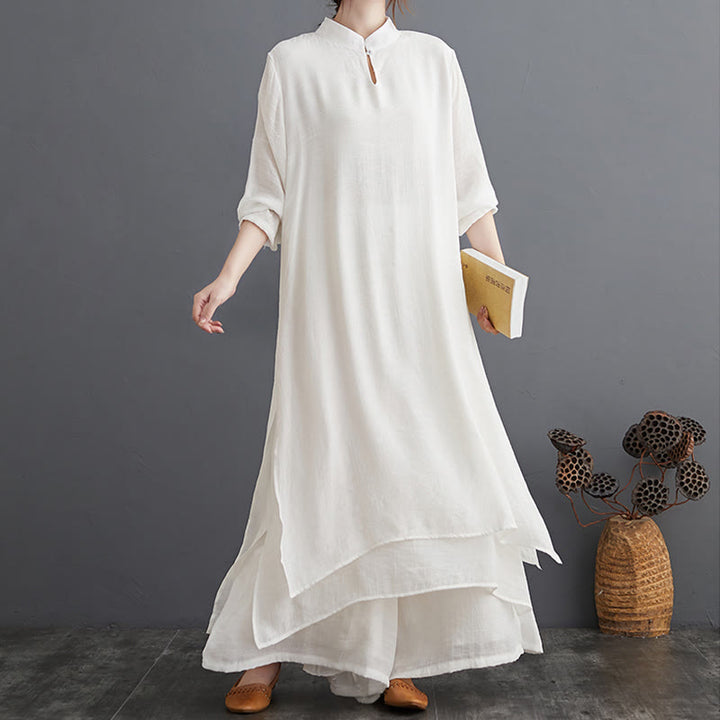 Set di abbigliamento da donna Buddha Stones dal motivo semplice per meditazione, preghiera, pratica spirituale Zen e yoga. - image 20