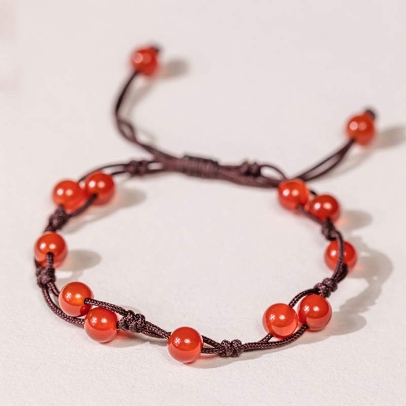 Bracciale Buddha Stones Agata Rossa Agata Muschiata Cinabro Calma
