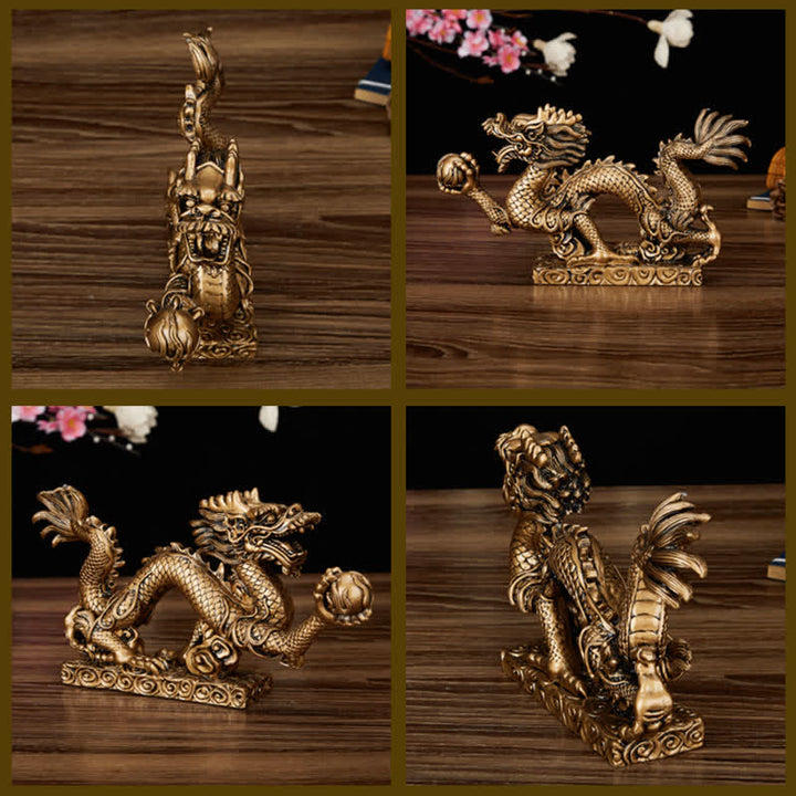 Buddha Stones Feng Shui Drago Nuvola di buon auspicio Ricchezza Fortuna Decorazione - image 18