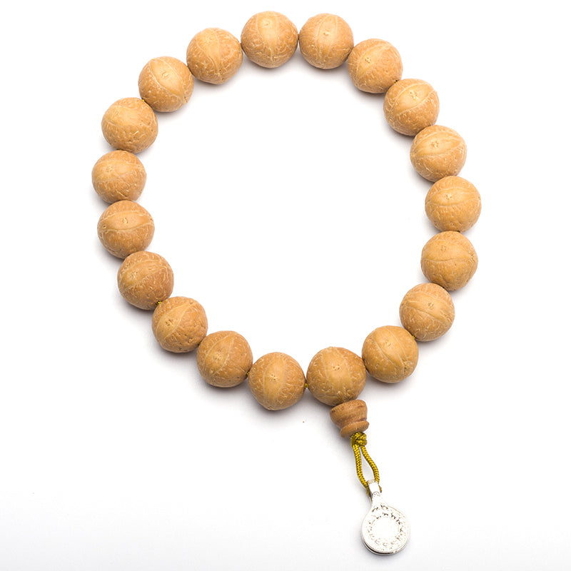 Buddha Stones Bodhi Seme Fortuna Auspicio Mala da polso Nappa Mala tascabile
