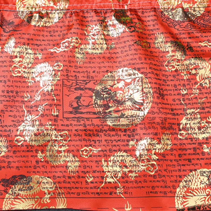 Bandiere di preghiera tibetane a 5 colori con motivo drago e cavallo del vento, per esterni, 20 pezzi. - image 6
