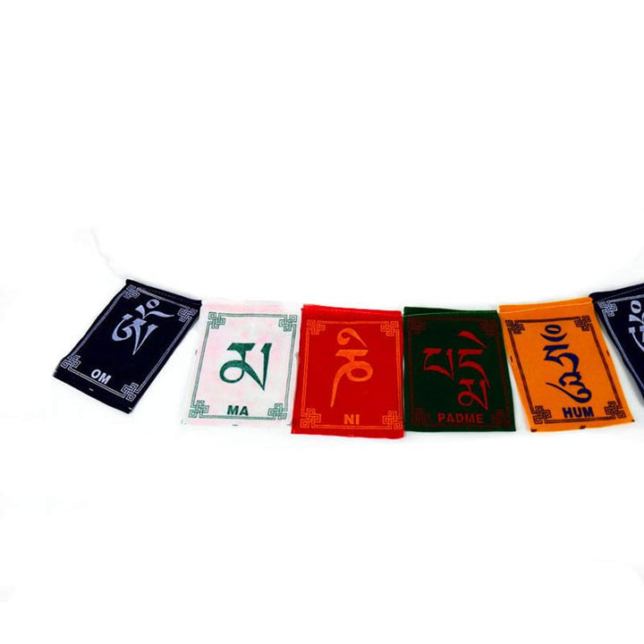 Bandiera decorativa per auto con la benedizione tibetana del cavallo a vento Om Mani Padme Hum, ideale per esterni, con preghiera e decorazione per auto. - image 9