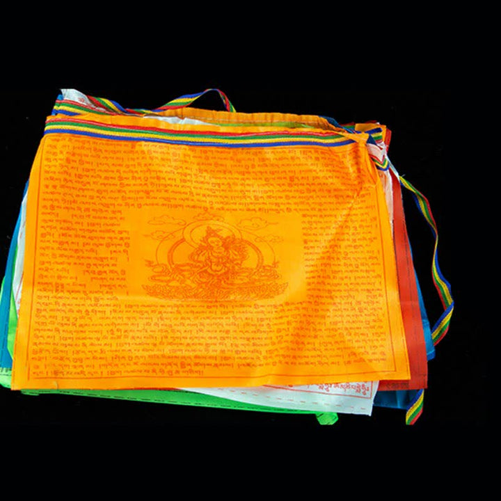 Bandiere di preghiera tibetane a 5 colori con simbolo del cavallo del vento, per esterni, 20 pezzi - image 8